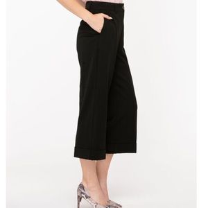 Tri Blend Cropped Wide Leg